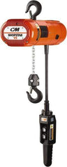 CM - 500 Lb Capacity, 0 to 39 FPM Lift Speed, Electric Chain Hoist - 10' Max Lift, 11.06" Min Headroom, 1 Chain - All Tool & Supply