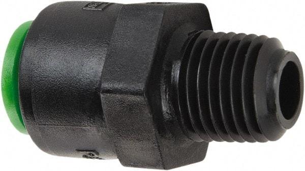 Parker - 1/4" Kynar Check Valve - Inline, Push-to-Connect x MNPT, 300 WOG - All Tool & Supply