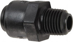 Parker - 1/4" Kynar Check Valve - Inline, Push-to-Connect x MNPT, 300 WOG - All Tool & Supply