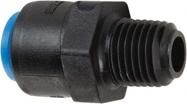 Parker - 1/4" Kynar Check Valve - Inline, Push-to-Connect x MNPT, 300 WOG - All Tool & Supply