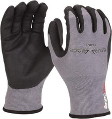 PRO-SAFE - Size XL (10) Nitrile Coated Nylon/Nitrile Work Gloves - Palm & Fingers Coated, Slip-On Cuff, Black/Gray, Paired - All Tool & Supply