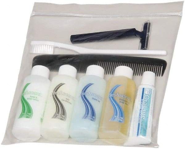 Ability One - Body Wash, Shampoo, Comb, Toothpaste, Toothbrush, Razor, Shave Gel - Toiletries Kit - All Tool & Supply