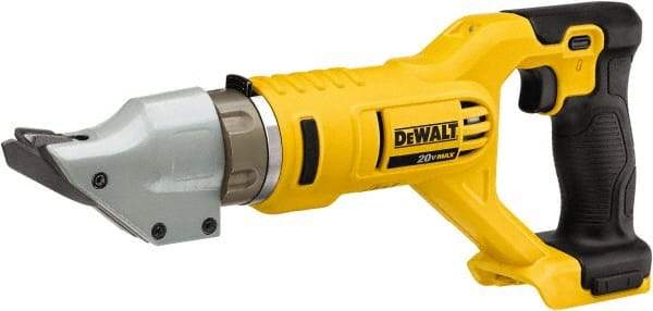 DeWALT - 2,500 SPM, 20 Volt, Pistol Grip Handle, Handheld Cordless Shear - 14 Gauge (Steel) & 16 Gauge (Stainless Steel) Cutting Capacity - All Tool & Supply