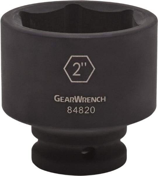 GearWrench - 3/4" Drive 2-7/16" Standard Impact Socket - 6 Points, 2-7/8" OAL - All Tool & Supply