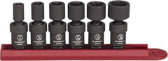 GearWrench - 6 Piece 1/4" Drive Universal Standard Impact Socket Set - 6 Points, 1/4 to 9/16", Inch Measurement Standard - All Tool & Supply