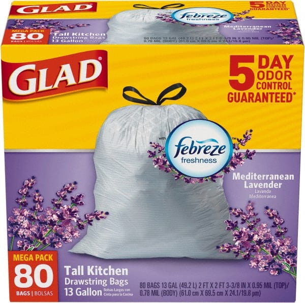 Glad - Pack of (3) 80-Count 13 Gal 0.95 mil Household/Office Trash Bags - All Tool & Supply