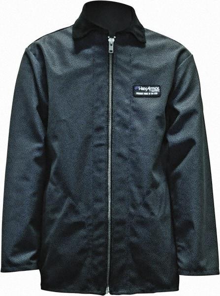 HexArmor - Size 2XL Cut Resistant Jacket - Charcoal, SuperFabric, Zipper Closure, 57 to 3/4" Chest - All Tool & Supply