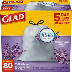 Glad - Pack of (80) 13 Gal 0.95 mil Household/Office Trash Bags - All Tool & Supply