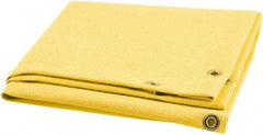 Steiner - 8' High x 6' Wide x 0.035" Thick Acrylic Coated Fiberglass Welding Blanket - Gold, Grommet - All Tool & Supply