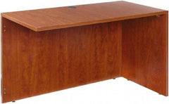 ALERA - Woodgrain Laminate Return/Bridge Shell Desk - 47-1/4" Wide x 23-5/8" Deep x 29-5/8" High, Medium Cherry - All Tool & Supply