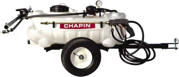 Chapin - 15 Gal Tow Behind Sprayer - Polyethylene Tank, 15' Reinforced Hose with Brass Wand - All Tool & Supply