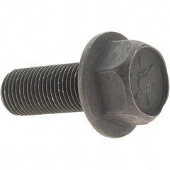 Value Collection - 1/2-20 UNF, 1-1/4" Length Under Head, Hex Drive Flange Bolt - 1-1/4" Thread Length, Grade 8 Alloy Steel, Smooth Flange, Uncoated - All Tool & Supply