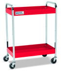 Red Service Cart with 2 Shelves - All Tool & Supply