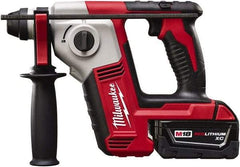 Milwaukee Tool - 18 Volt SDS Plus Chuck Cordless Rotary Hammer - 0 to 7,000 BPM, 0 to 1,300 RPM, Reversible - All Tool & Supply