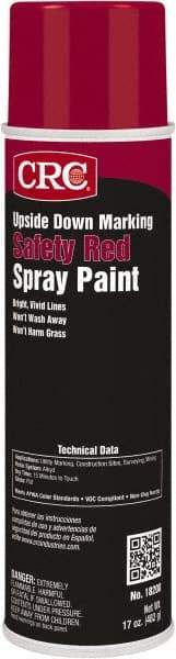 CRC - 20 fl oz Red Marking Paint - 700' Coverage, Lead Free Formula, 526.7 gL VOC - All Tool & Supply