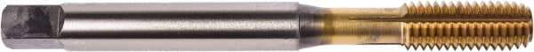 Union Butterfield - M8x1.25 Metric Coarse 6H Modified Bottoming Thread Forming Tap - Powdered Metal High Speed Steel, TiN Finish, 90mm OAL, 20mm Thread Length, Right Hand Thread, Series 1687AP - All Tool & Supply