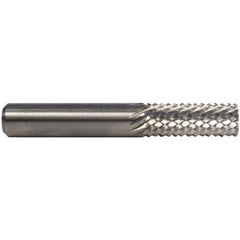 M.A. Ford - 1/4" Diam, 3/4" LOC, Plain End, Solid Carbide Diamond Pattern Router Bit - 2" OAL, 1/4" Shank Diam - All Tool & Supply