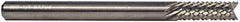 M.A. Ford - 1.2mm Diam, Fishtail Point End, Solid Carbide Diamond Pattern Router Bit - 1-1/2" OAL - All Tool & Supply