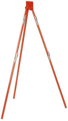 PRO-SAFE - 4' High, Tripod Traffic Sign Stand - Steel, Compatible with 48" High x 48" Wide Signs, Silver - All Tool & Supply