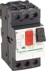 Schneider Electric - 25 Amp, 690 VAC at 50/60 Hz, 3 Pole, Bolt On, Clip Motor Circuit Breaker - Thermal Magnetic Trip, Multiple Breaking Capacity Ratings, 78mm Deep x 89mm High x 45mm Wide - All Tool & Supply