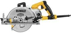 DeWALT - 15 Amps, 7-1/4" Blade Diam, 4,800 RPM, Electric Circular Saw - 120 Volts, 5/8" Arbor Hole, Left Blade - All Tool & Supply