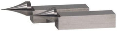 SPI - 2.05 Inch Overall Length, Gage Block Points - Concentricity +/-0.0002 Inch Accuracy, Sold As Pair, For Use with Rectangular Gage Blocks, 2 Pieces - All Tool & Supply