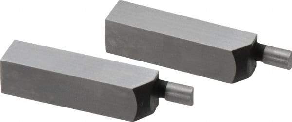 SPI - 1.58 Inch Overall Length, 0.315 Inch Jaw Thickness, 0.1 Inch Radius, Gage Block Cylindrical Jaws - Radius 0.00003 Inch, Pair 0.00004 Inch Accuracy, Sold As Pair, For Use with Rectangular Gage Blocks, 2 Pieces - All Tool & Supply