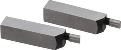 SPI - 1.58 Inch Overall Length, 0.315 Inch Jaw Thickness, 0.1 Inch Radius, Gage Block Cylindrical Jaws - Radius 0.00003 Inch, Pair 0.00004 Inch Accuracy, Sold As Pair, For Use with Rectangular Gage Blocks, 2 Pieces - All Tool & Supply