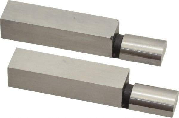 SPI - 1.965 Inch Overall Length, 0.315 Inch Jaw Thickness, 0.2 Inch Radius, Gage Block Cylindrical Jaws - Radius 0.00003 Inch, Pair 0.00004 Inch Accuracy, Sold As Pair, For Use with Rectangular Gage Blocks, 2 Pieces - All Tool & Supply