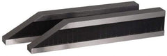 SPI - 4 Inch Overall Length, 0.75 Inch Jaw Thickness, Gage Block Bevel End Jaws - Flatness per 2 Inch +/-0.00002 Inch Accuracy, Sold As Pair, For Use with Rectangular Gage Blocks, 2 Pieces - All Tool & Supply