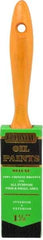 Premier Paint Roller - 1-1/2" Flat Hog Varnish Brush - 2-1/4" Bristle Length, 6-1/2" Wood Handle - All Tool & Supply