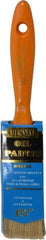 Premier Paint Roller - 1-1/2" Flat Hog Varnish Brush - 2-1/4" Bristle Length, 6-1/4" Wood Handle - All Tool & Supply