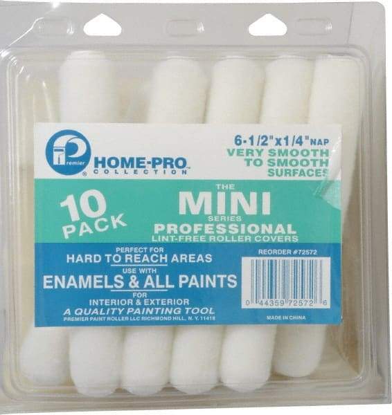 Premier Paint Roller - 1/4" Nap, Mini Paint Roller - 6-1/2" Wide, Includes Roller Cover - All Tool & Supply