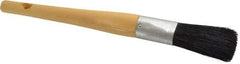 Premier Paint Roller - 1" Oval Hog Sash Brush - 2-3/4" Bristle Length, 8" Wood Handle - All Tool & Supply