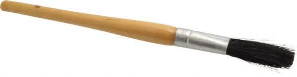 Premier Paint Roller - 1/4" Oval Hog Sash Brush - 1-3/4" Bristle Length, 5" Wood Handle - All Tool & Supply