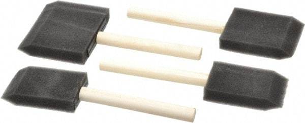 Premier Paint Roller - 1, 2, 3 & 4" Foam Foam Paint Brush Set - Wood Handle - All Tool & Supply