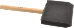 Premier Paint Roller - 3" Foam Foam Paint Brush - 2-1/2" Bristle Length, 4" Wood Handle - All Tool & Supply