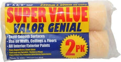 Premier Paint Roller - 3/8" Nap, 9" Wide Paint General Purpose Roller Cover - Semi-Smooth Texture, Polyester - All Tool & Supply