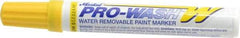 Markal - Yellow Oil-Based Paint Marker - Fine Tip, Alcohol Base Ink - All Tool & Supply