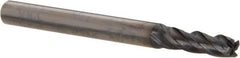 OSG - 7/64", 4 Flute, Single End, Solid Carbide, 0.01" Corner Radius End Mill - 1-1/2" OAL, 30° Helix, Right Hand Flute, 3/8" LOC, Right Hand Cut - All Tool & Supply