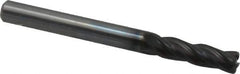 OSG - 3/16", 4 Flute, Single End, Solid Carbide, 0.03" Corner Radius End Mill - 2" OAL, 30° Helix, Right Hand Flute, 5/8" LOC, Right Hand Cut - All Tool & Supply