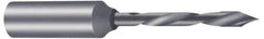 Onsrud - 3mm Cutting Diam x 30mm Length of Cut, 2 Flute, Upcut Spiral Router Bit - Uncoated, Left Hand Cut, Solid Carbide, 57mm OAL x 10mm Shank Diam, Through-Hole Boring Bit - All Tool & Supply