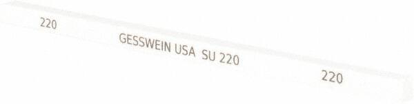 Made in USA - 220 Grit Aluminum Oxide Square Polishing Stone - All Tool & Supply