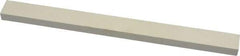 Made in USA - 900 Grit Aluminum Oxide Rectangular Polishing Stone - Super Fine Grade, 1/2" Wide x 6" Long x 1/4" Thick - All Tool & Supply