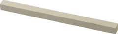 Made in USA - 800 Grit Aluminum Oxide Square Polishing Stone - Super Fine Grade, 1/4" Wide x 4" Long x 1/4" Thick - All Tool & Supply