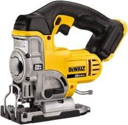 DeWALT - 20 Volt, 3,000 SPM, 1" Stroke Length, Cordless Jigsaw - All Tool & Supply