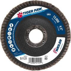 ‎4-1/2″ Tiger Paw Abrasive Flap Disc, Angled, Phenolic Backing, 80Z, 7/8″ Arbor Hole - All Tool & Supply