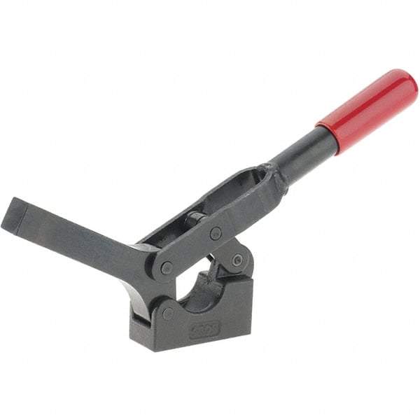 De-Sta-Co - 600 Lb Holding Capacity, Horizontal Handle, Manual Hold Down Toggle Clamp - 69° Handle Movement, 90° Bar Opening, Solid Bar, Solid Base, Oxide Finish, Forged Alloy Steel - All Tool & Supply