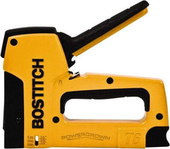 Stanley Bostitch - Manual Staple Gun - 1/4, 3/8, 1/2" Staples, 84 Lb Capacity, Yellow, Aluminum Die Cast - All Tool & Supply