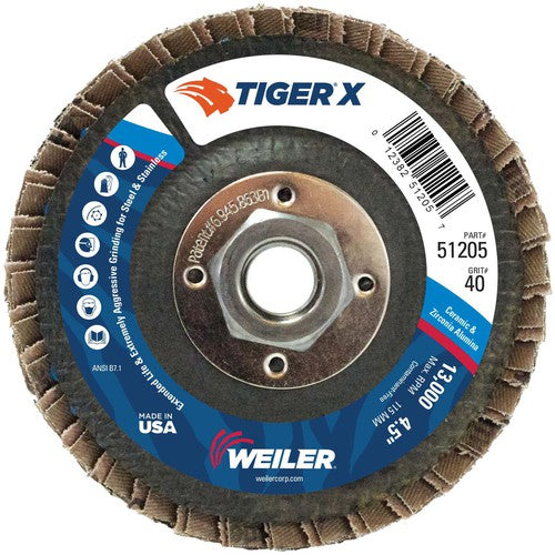 4 1/2 TIGER X FLAP DISC - All Tool & Supply